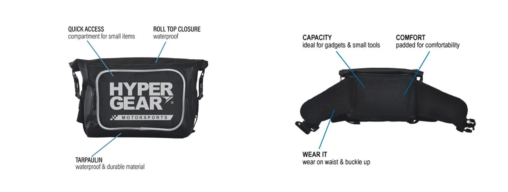 HyPERGEAR Pouch Motorsports Medium