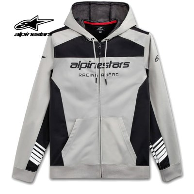 ALPINESTARS Hoodie Sessions II Fleece  (Silver Black)